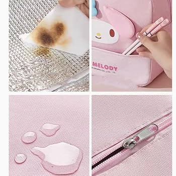 キラキラ⭐️　エプロン　& ランチバッグ Amazon｜ナモロール マイメロディ ハローキティ ランチバッグ 2